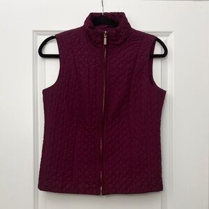 Charter Club Maroon Quilted Vest